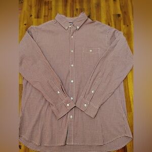 Mens Nike 60 Nike button down shirt red and white plaid skate brand size XXL